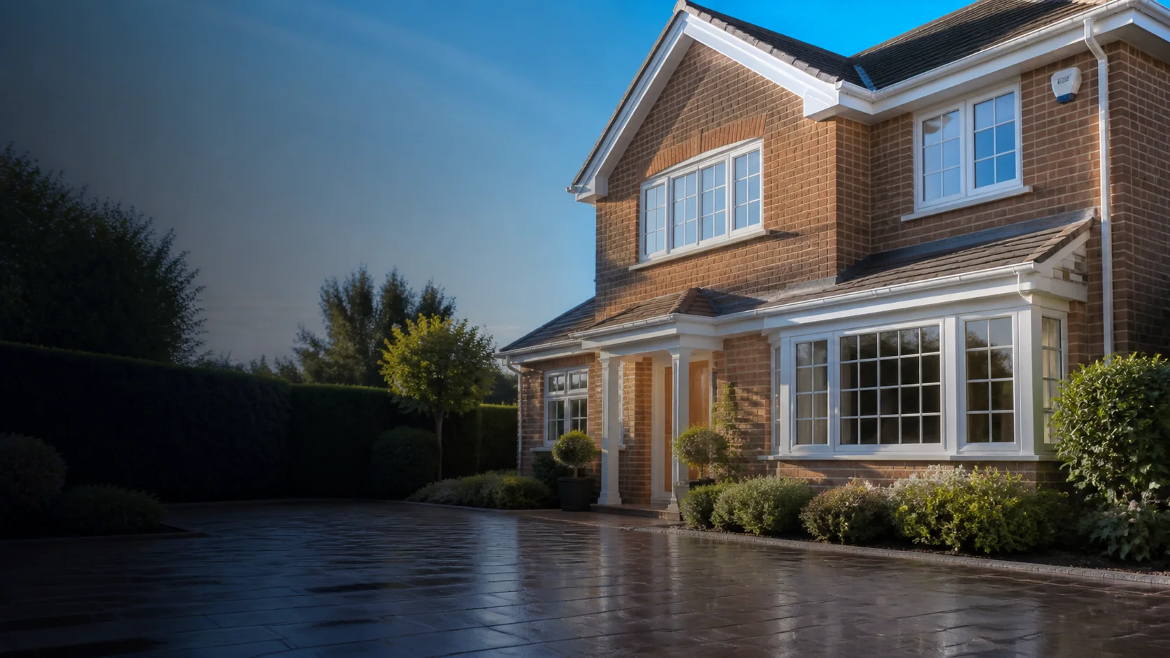 Featured imagery from the SR Exterior Cleaning website